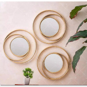 3-Piece Fancy Wall Mirror Set.
